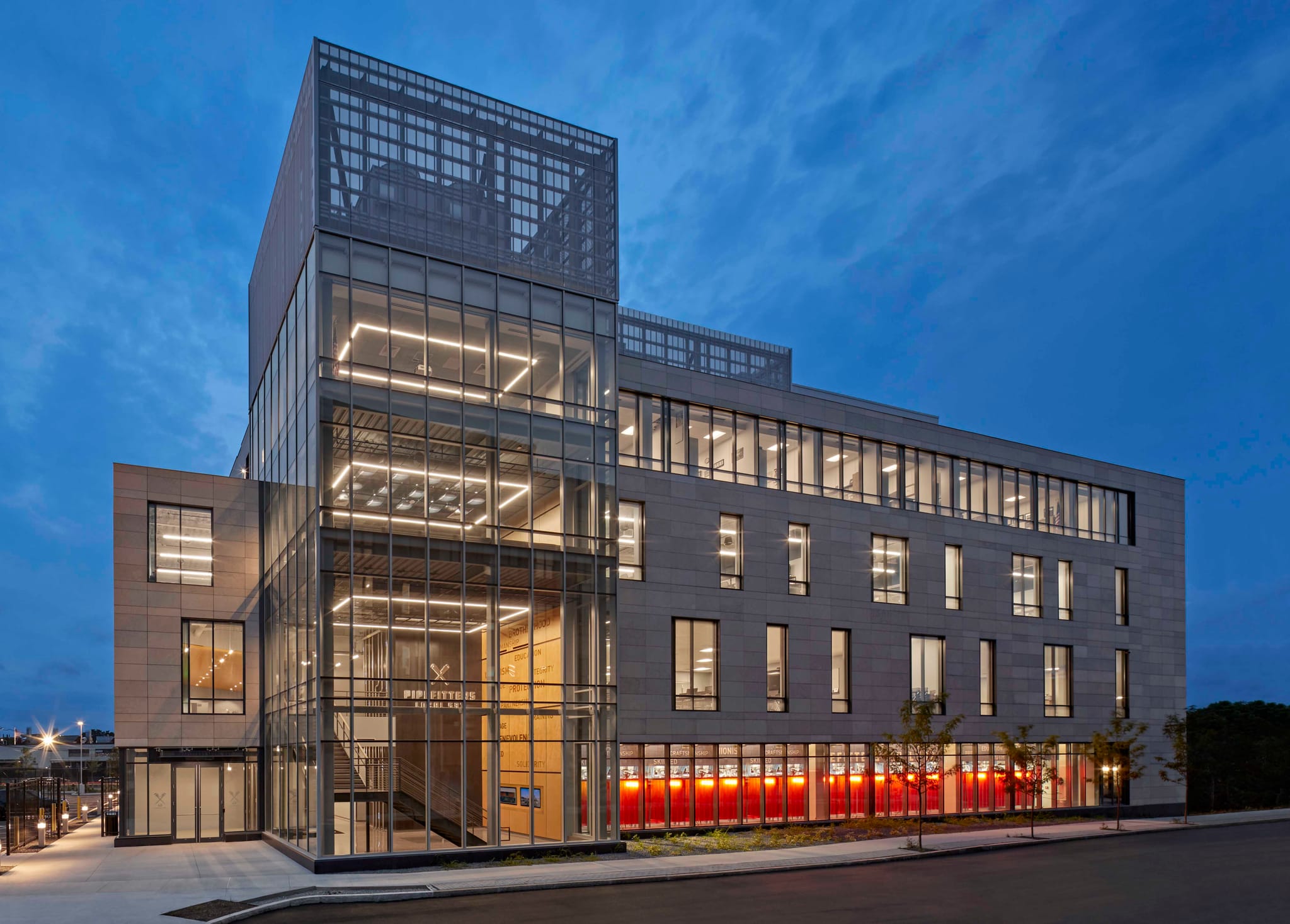 CoreNet New England Awards Best New Small Workplace Award to SGA-Designed Pipefitters Local 537 Headquarters
