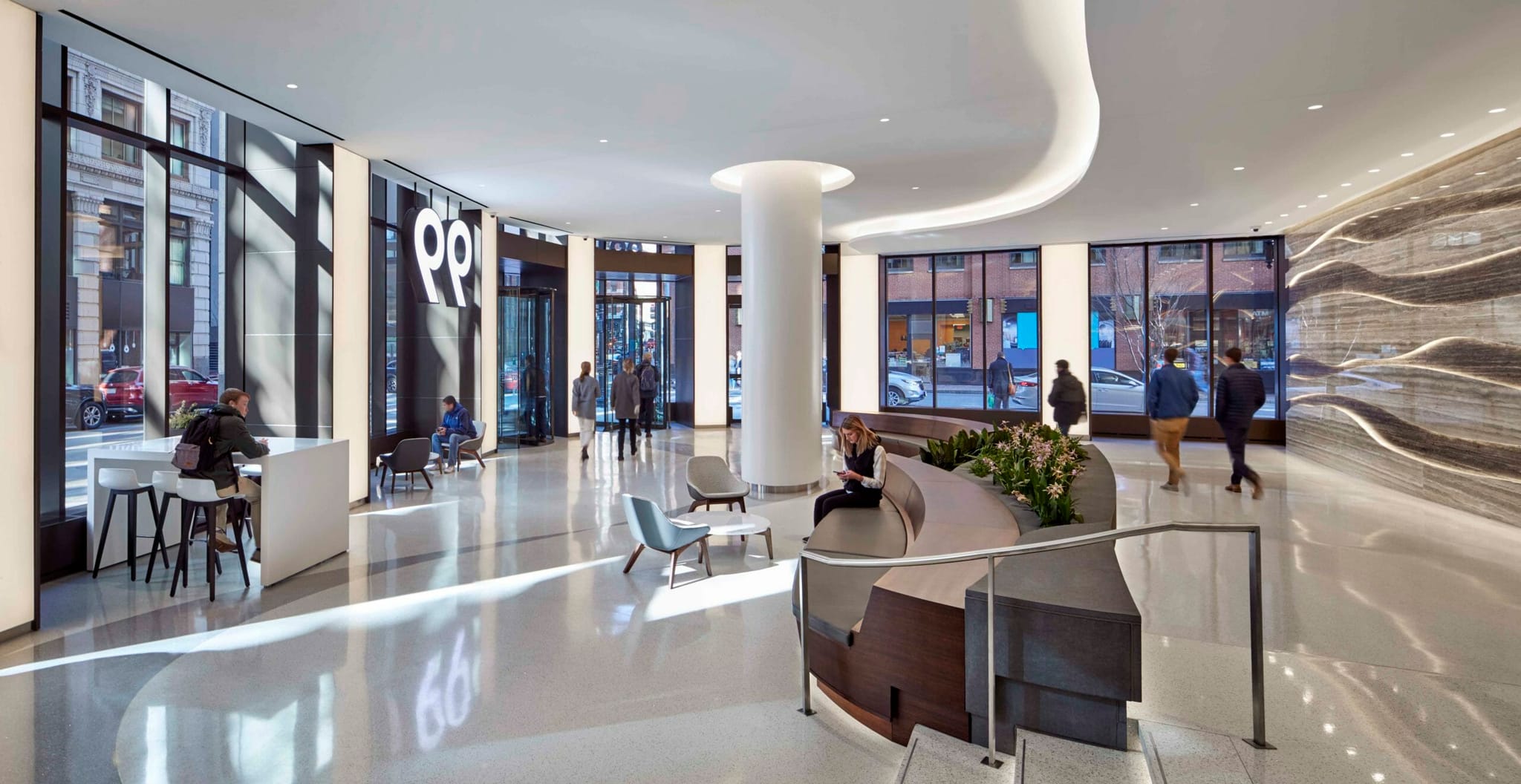 Designed by SGA, Corderman & Company Completes 99 High Street Lobby Renovation for Nuveen Real Estate
