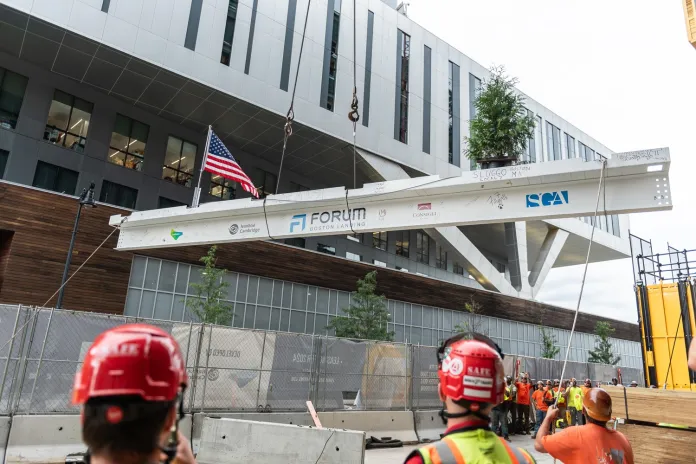 Lendlease and Ivanhoé Cambridge Top Out FORUM Life Science Development in Boston