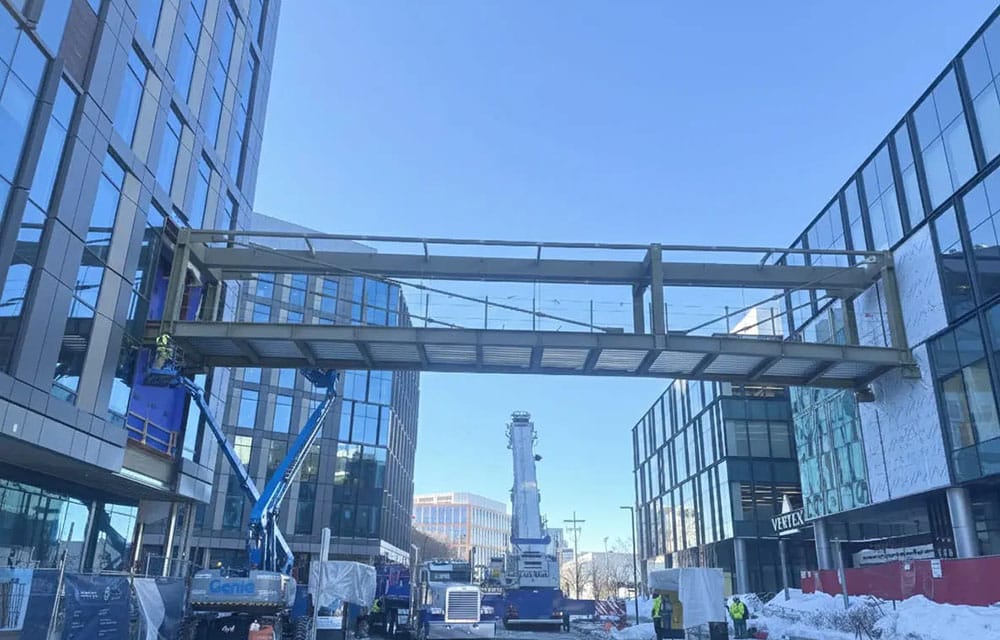 Installation of the Vertex Skybridge at 22 Drydock