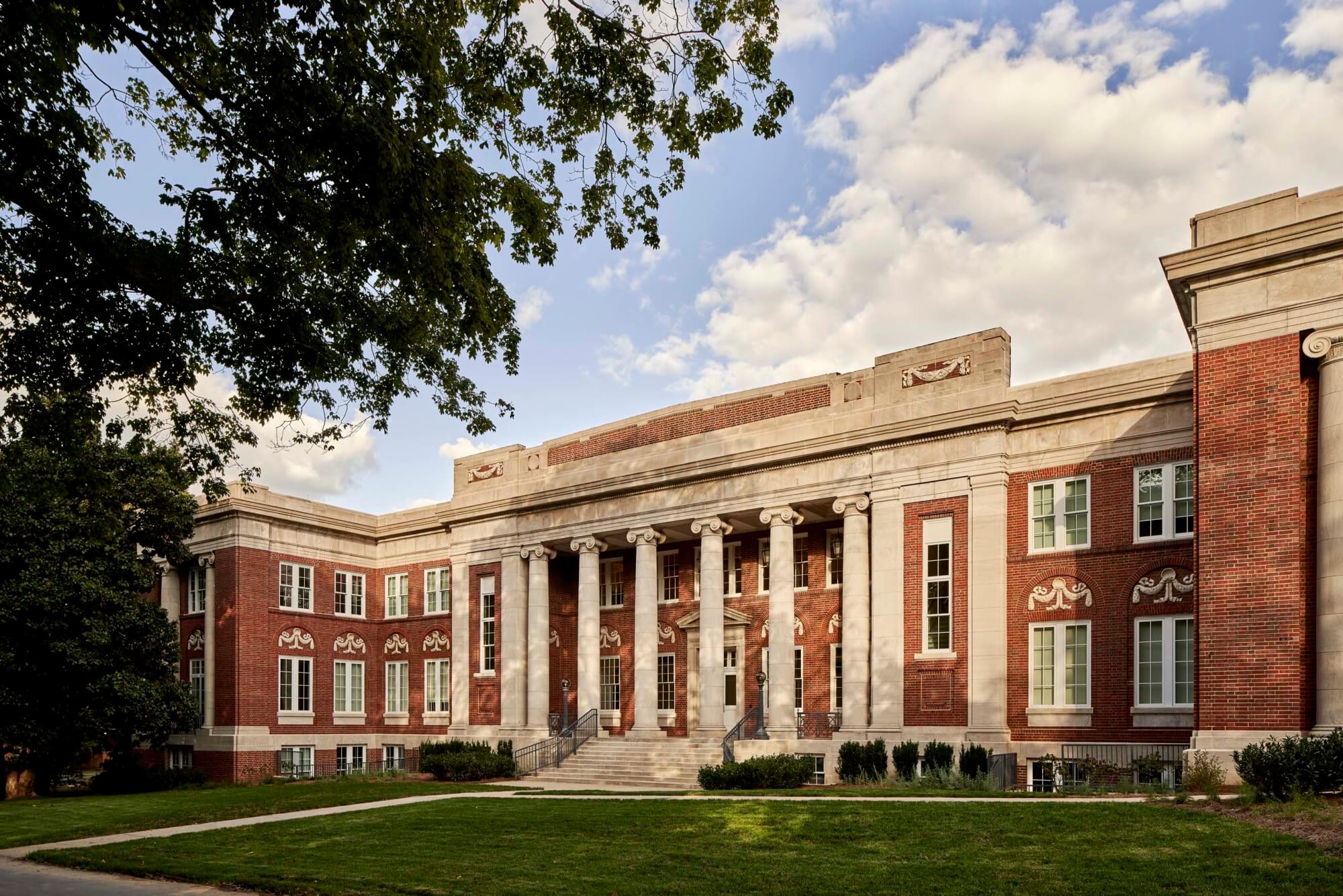 SGA designs a tree-inspired glass facade to connect two historic buildings at Vanderbilt University
